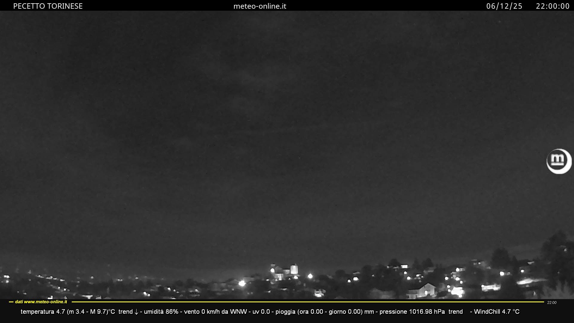 immagine della webcam nei dintorni di Torino: webcam Pecetto Torinese