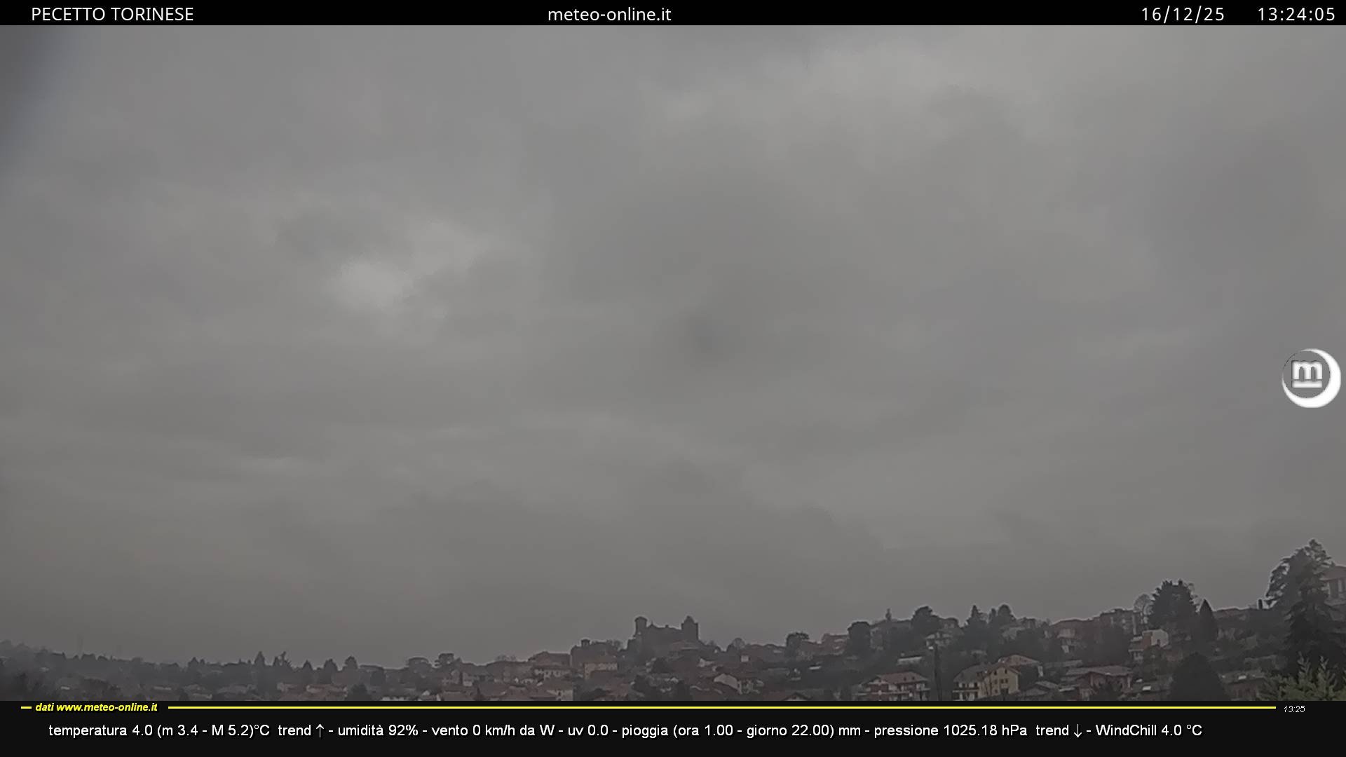 immagine della webcam nei dintorni di Nichelino: webcam Pecetto Torinese
