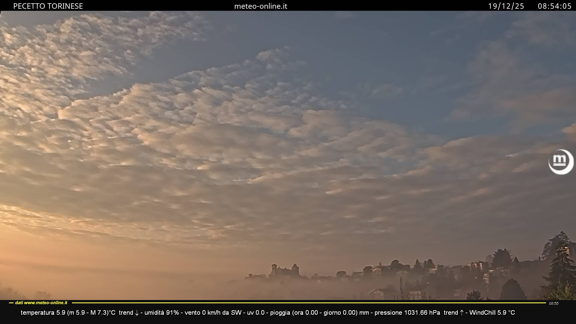 immagine della webcam nei dintorni di Piossasco: webcam Pecetto Torinese