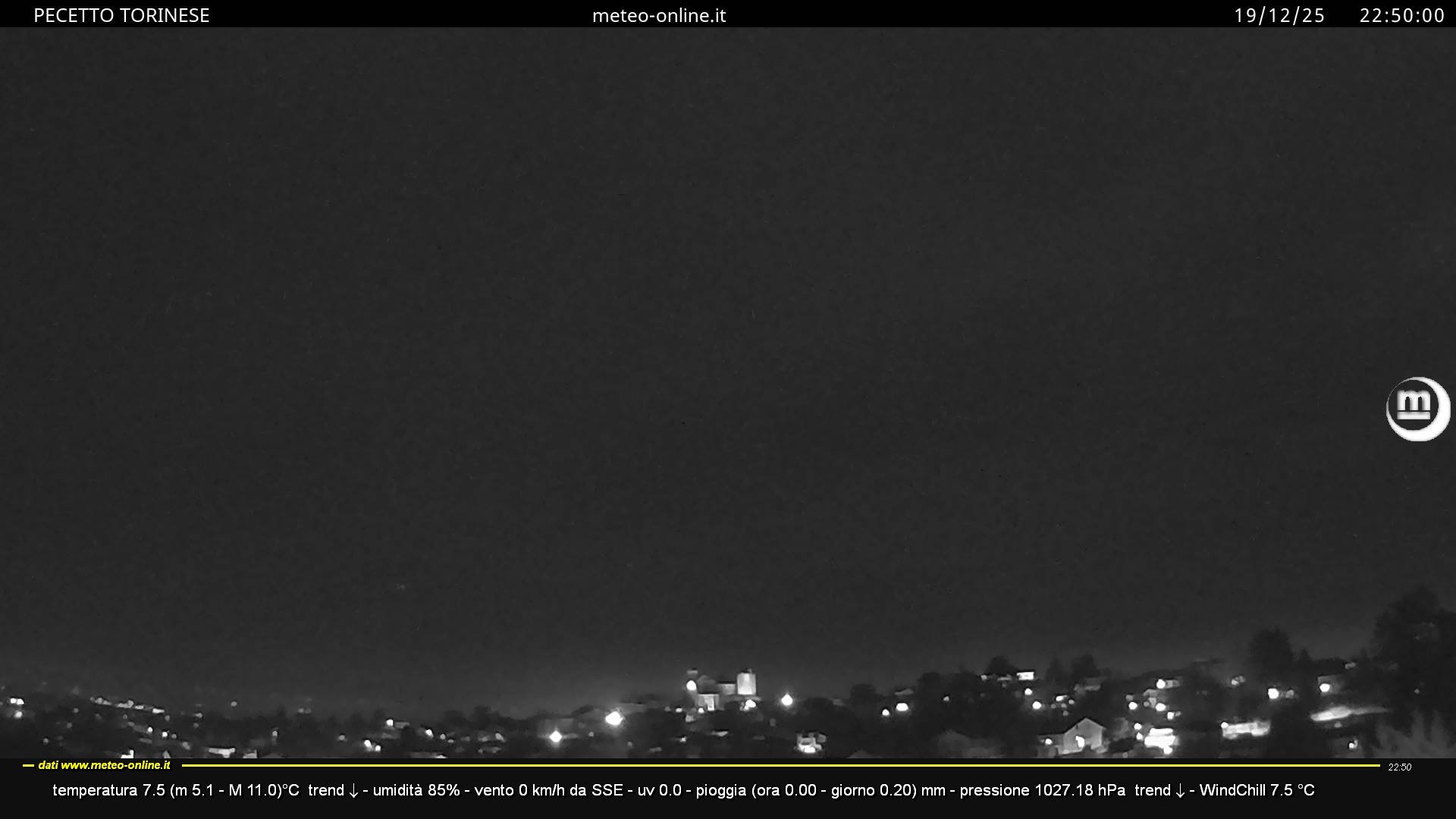 immagine della webcam nei dintorni di Castelnuovo Don Bosco: webcam Pecetto Torinese