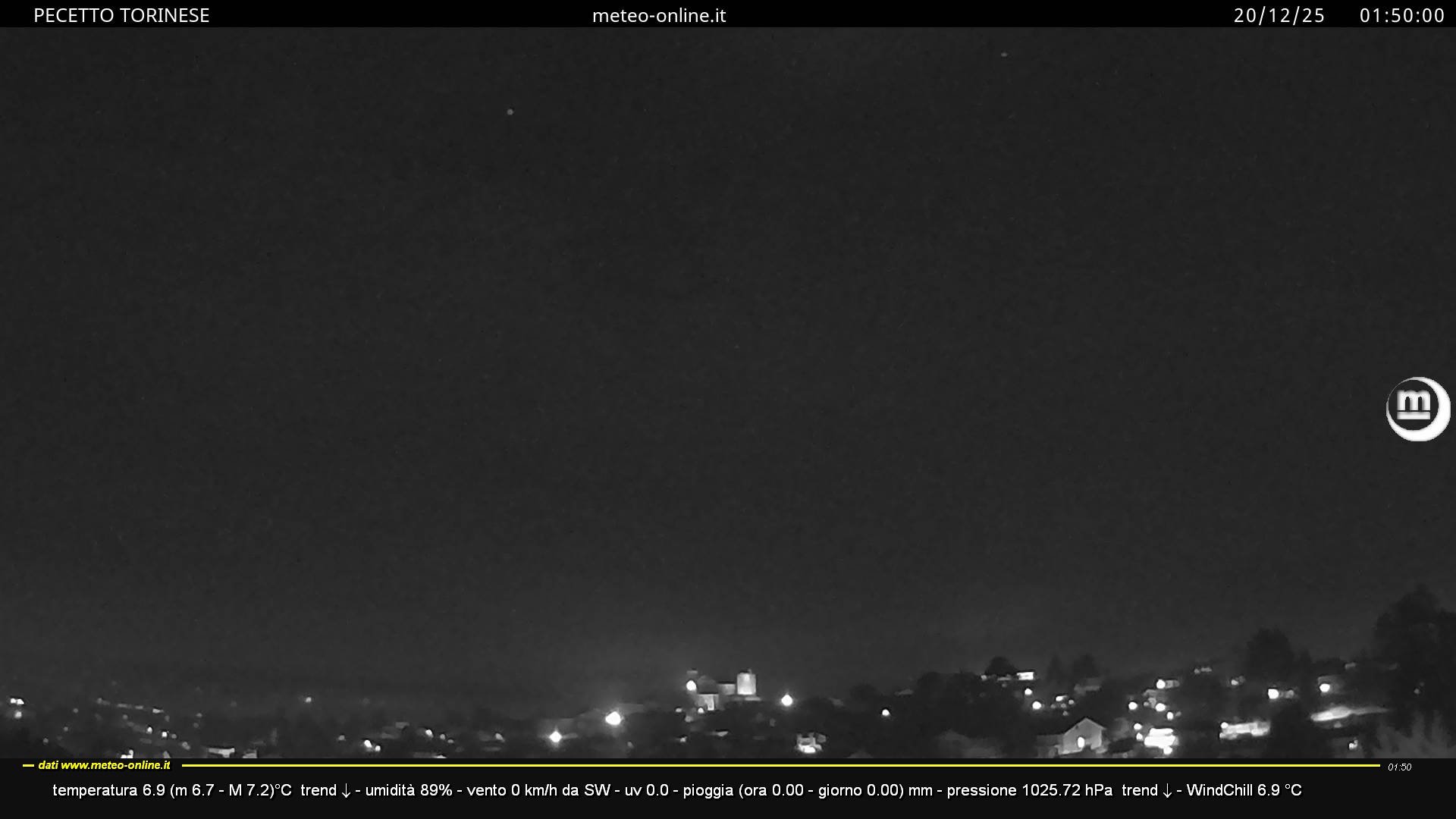 immagine della webcam nei dintorni di Grugliasco: webcam Pecetto Torinese