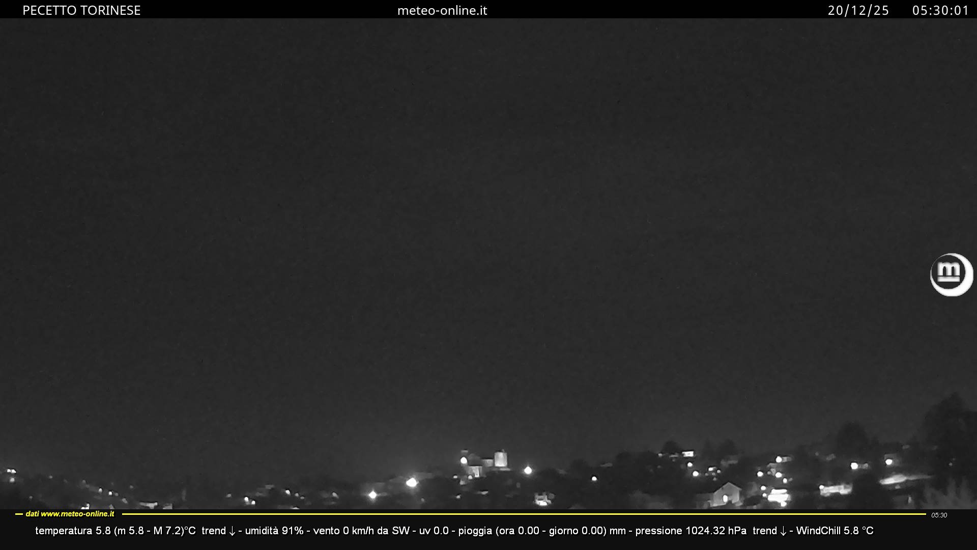 immagine della webcam nei dintorni di Piossasco: webcam Pecetto Torinese