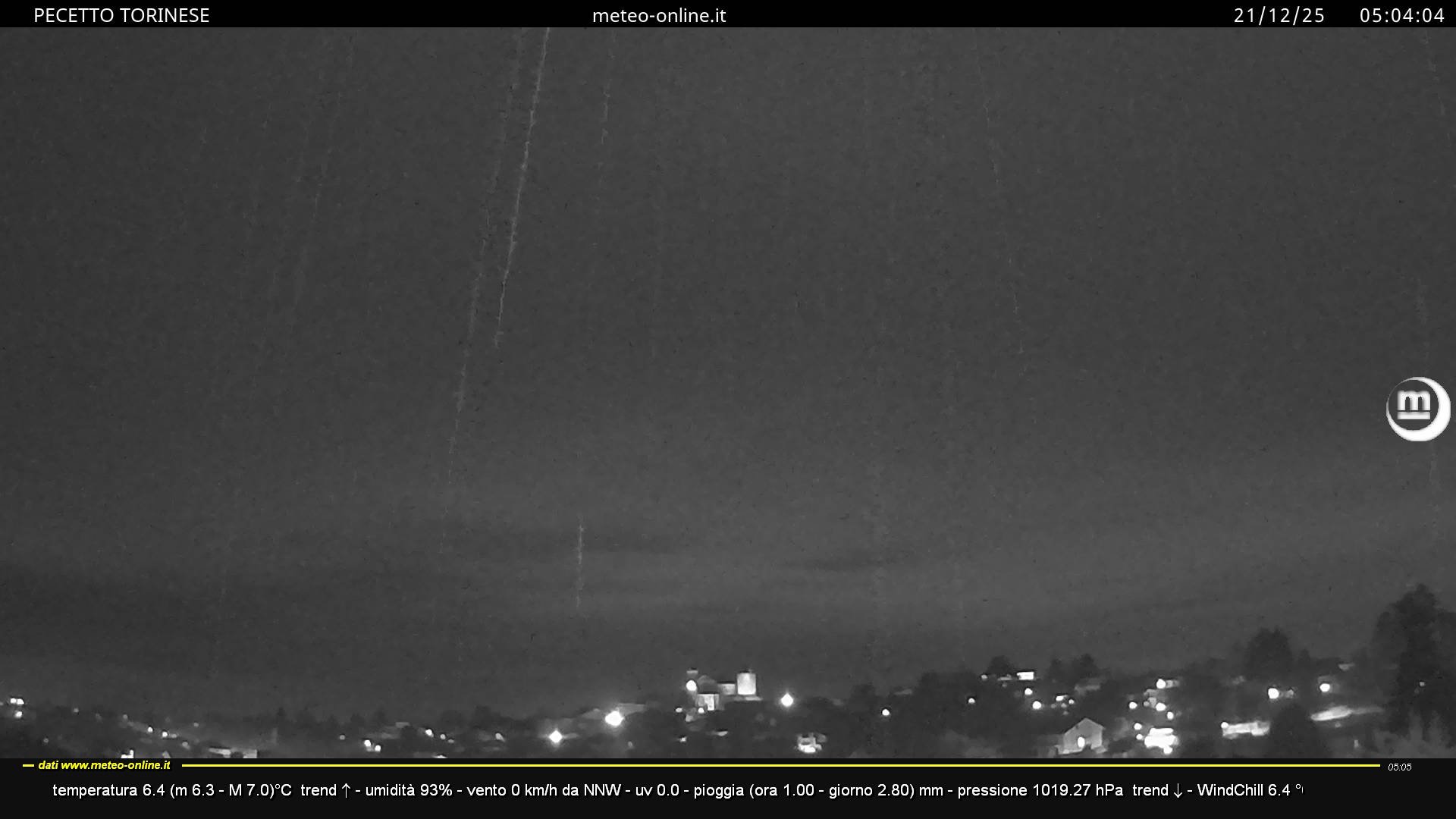 immagine della webcam nei dintorni di San Raffaele Cimena: webcam Pecetto Torinese