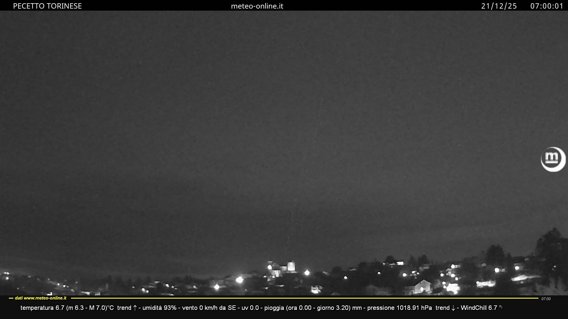 immagine della webcam nei dintorni di San Raffaele Cimena: webcam Pecetto Torinese