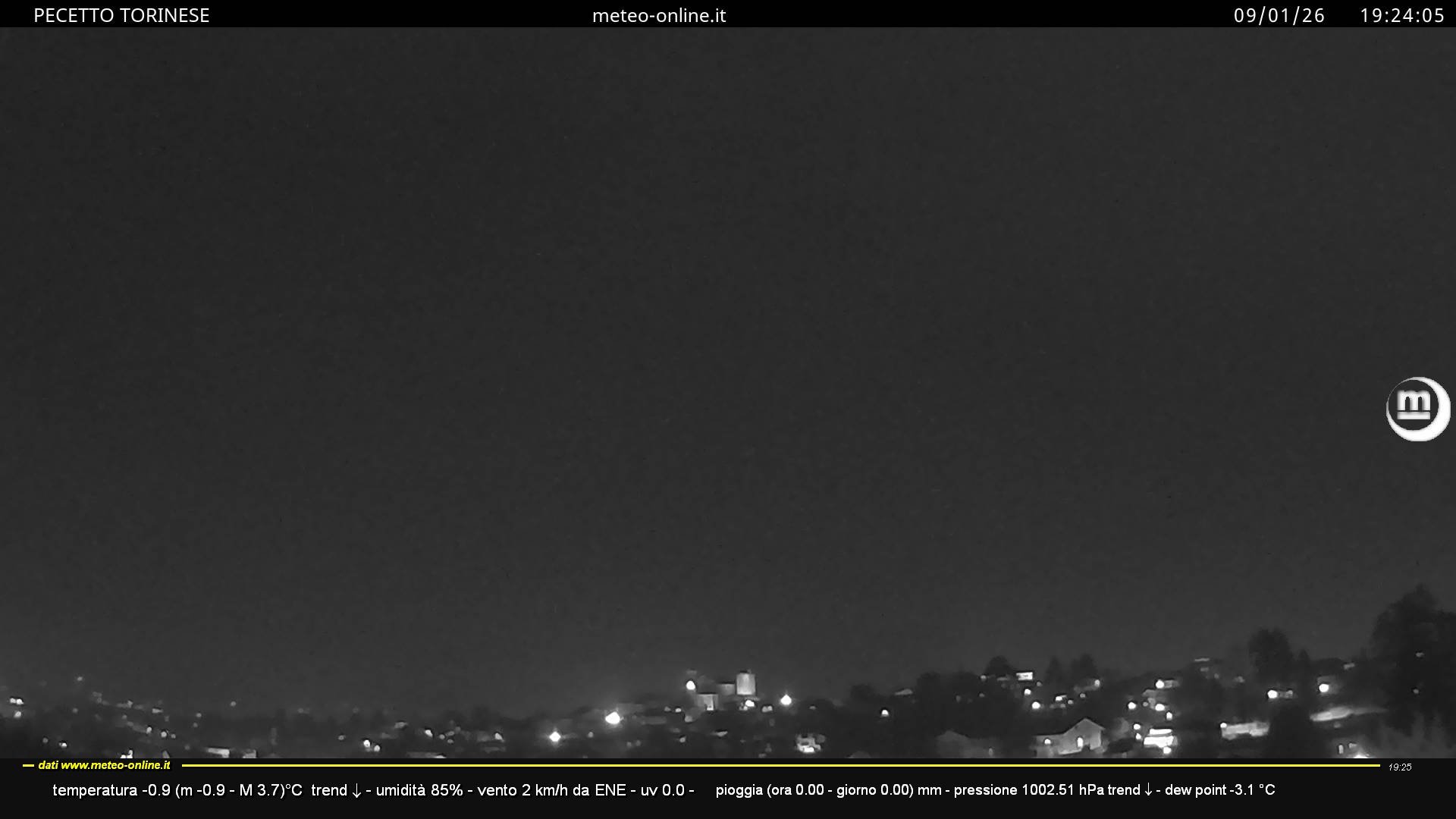 immagine della webcam nei dintorni di Torino Caselle: webcam Pecetto Torinese