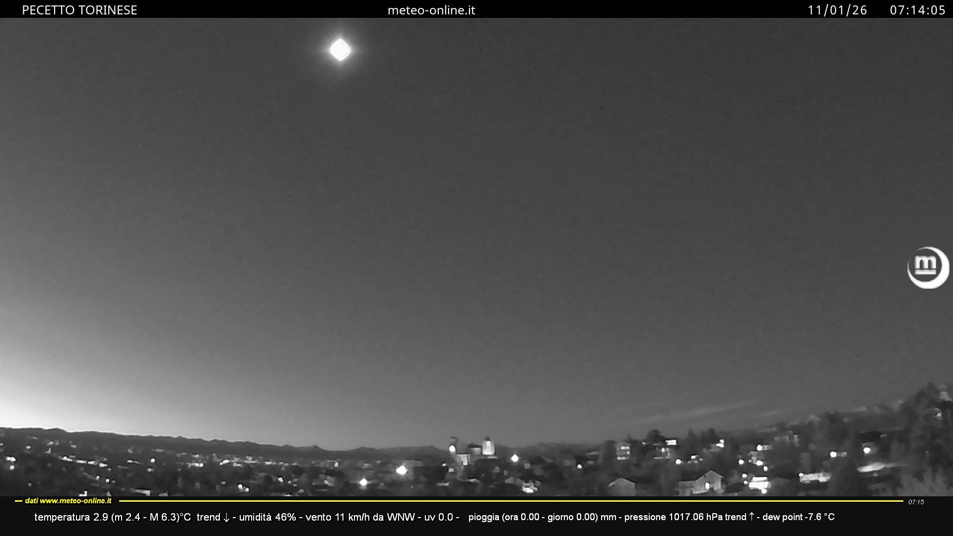 immagine della webcam nei dintorni di Grugliasco: webcam Pecetto Torinese