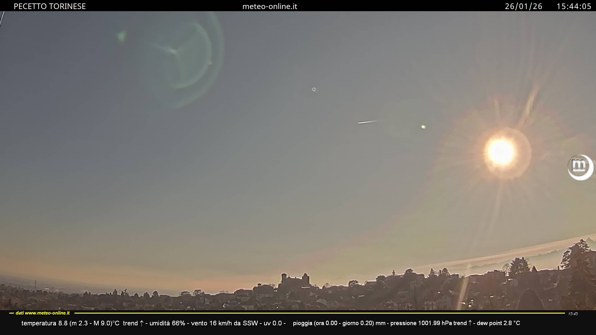 immagine della webcam nei dintorni di Buttigliera d'Asti: webcam Pecetto Torinese