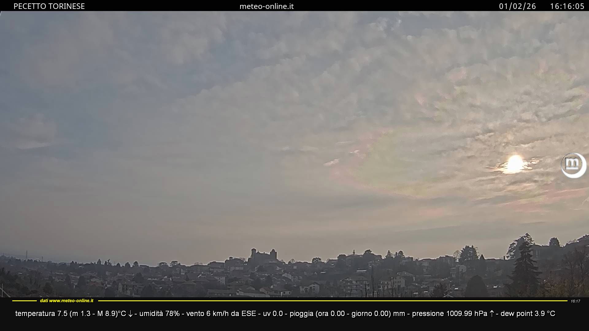 immagine della webcam nei dintorni di Rivalba: webcam Pecetto Torinese