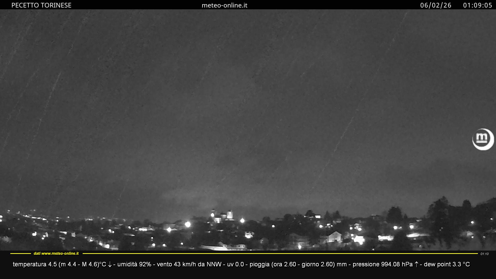 immagine della webcam nei dintorni di Piossasco: webcam Pecetto Torinese