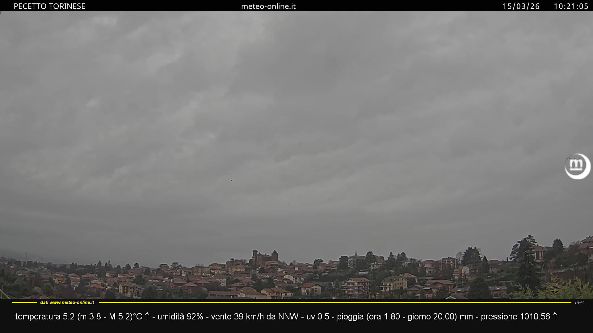 immagine della webcam nei dintorni di Torino: webcam Pecetto Torinese