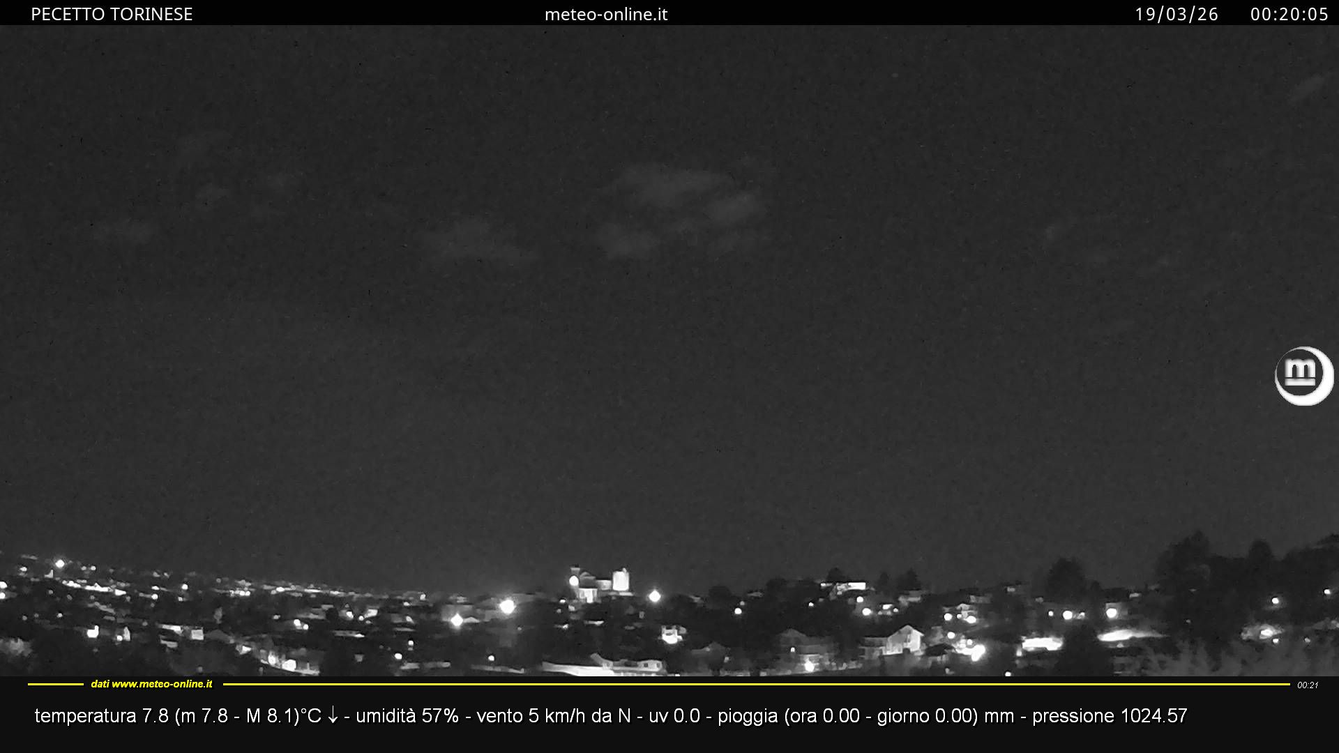 immagine della webcam nei dintorni di Rivalba: webcam Pecetto Torinese