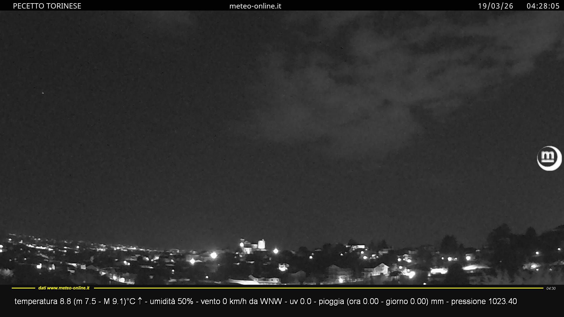 immagine della webcam nei dintorni di Rivalba: webcam Pecetto Torinese