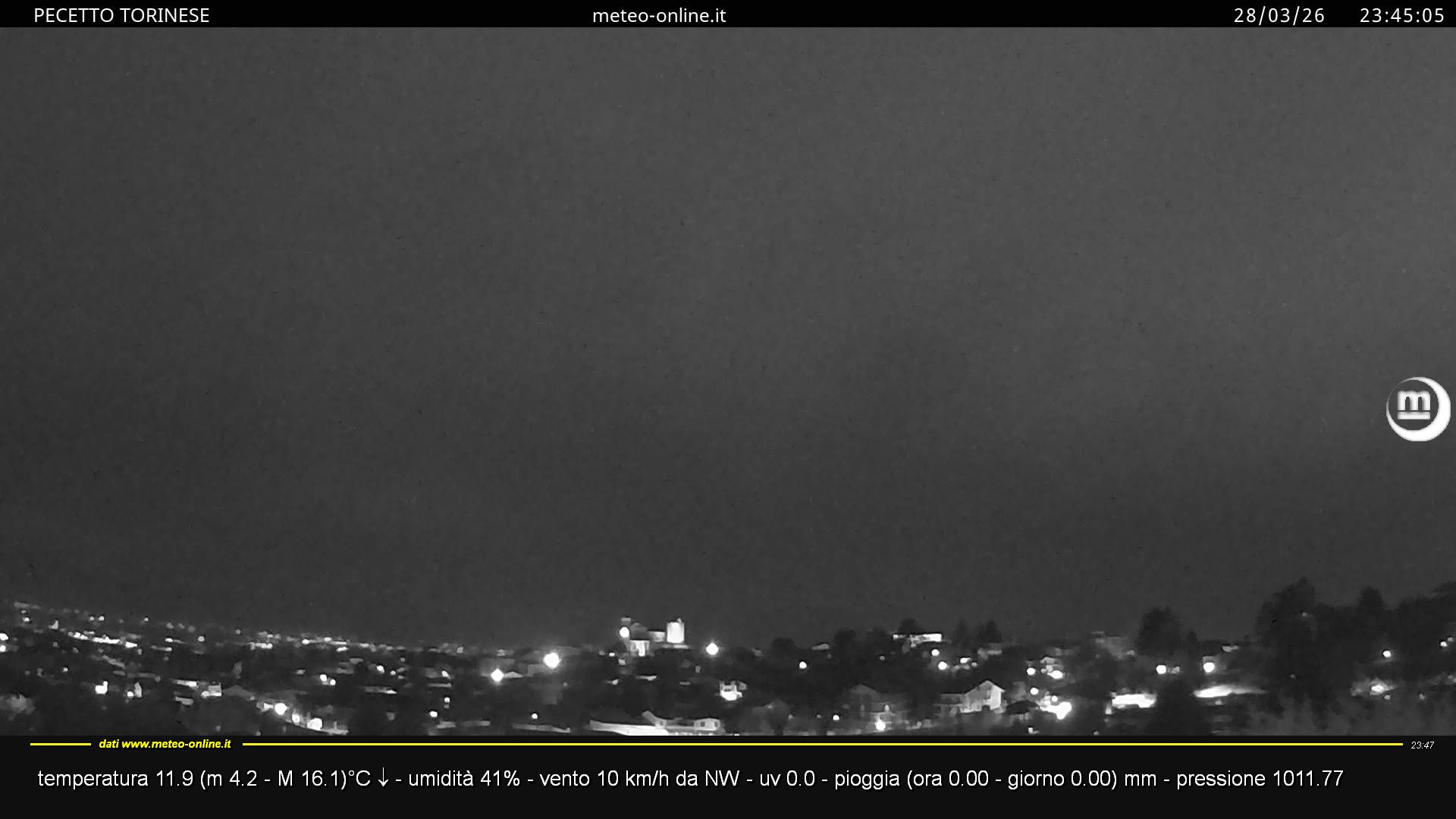 immagine della webcam nei dintorni di Piossasco: webcam Pecetto Torinese