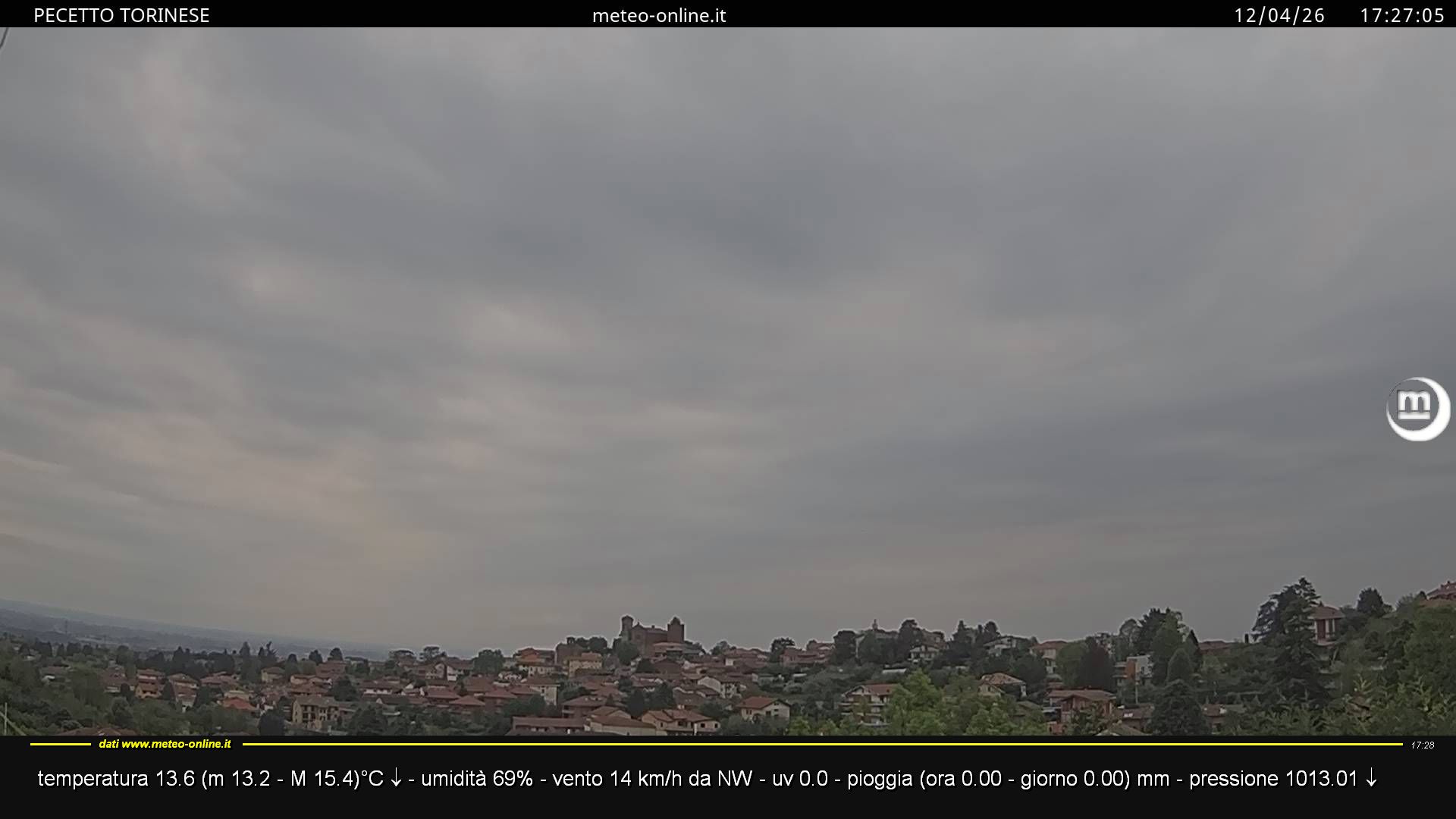 immagine della webcam nei dintorni di Rivoli: webcam Pecetto Torinese
