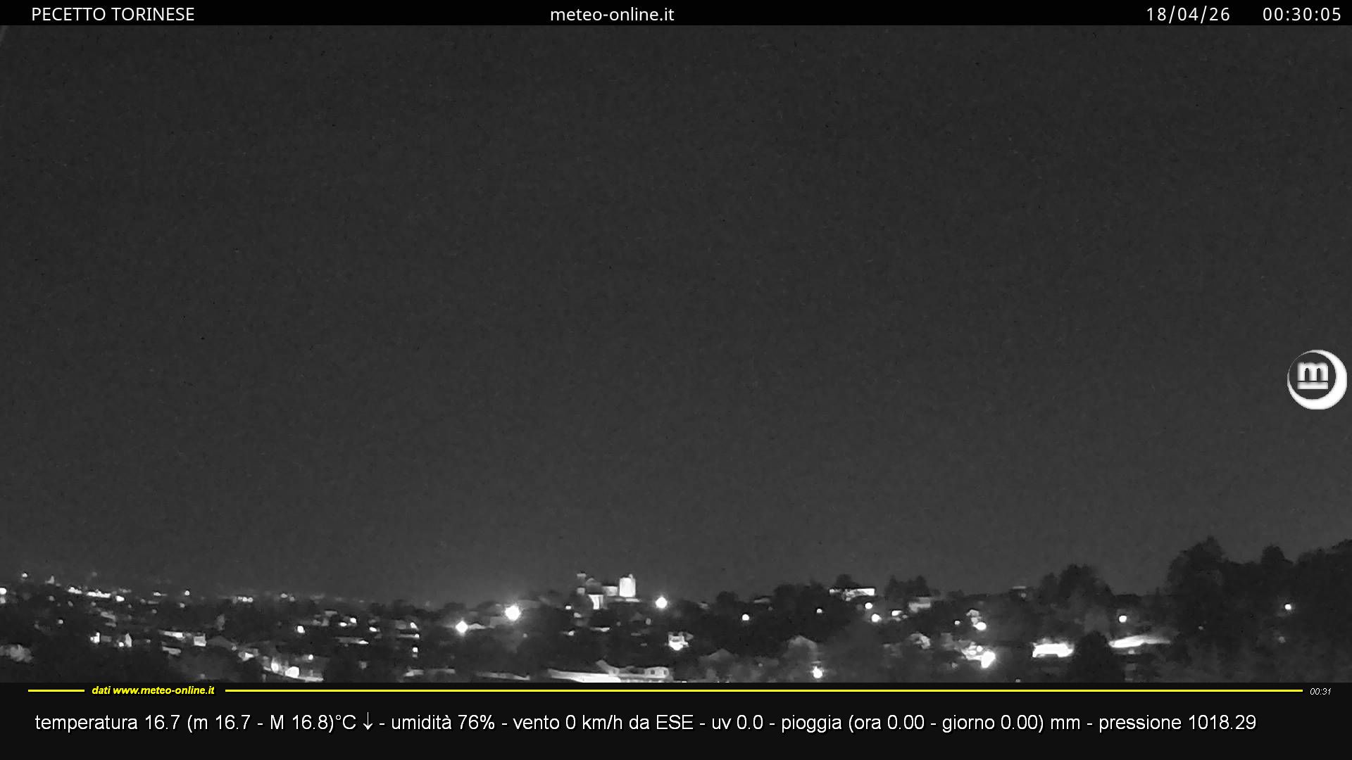 immagine della webcam nei dintorni di Grugliasco: webcam Pecetto Torinese