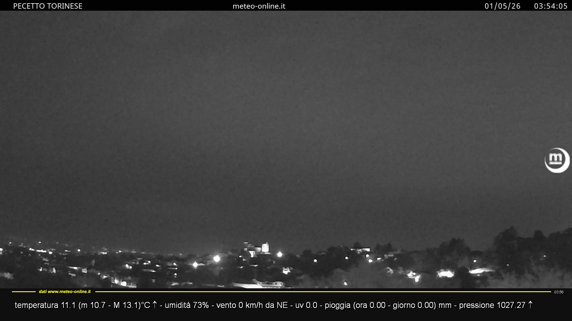 immagine della webcam nei dintorni di Baldissero Torinese: webcam Pecetto Torinese