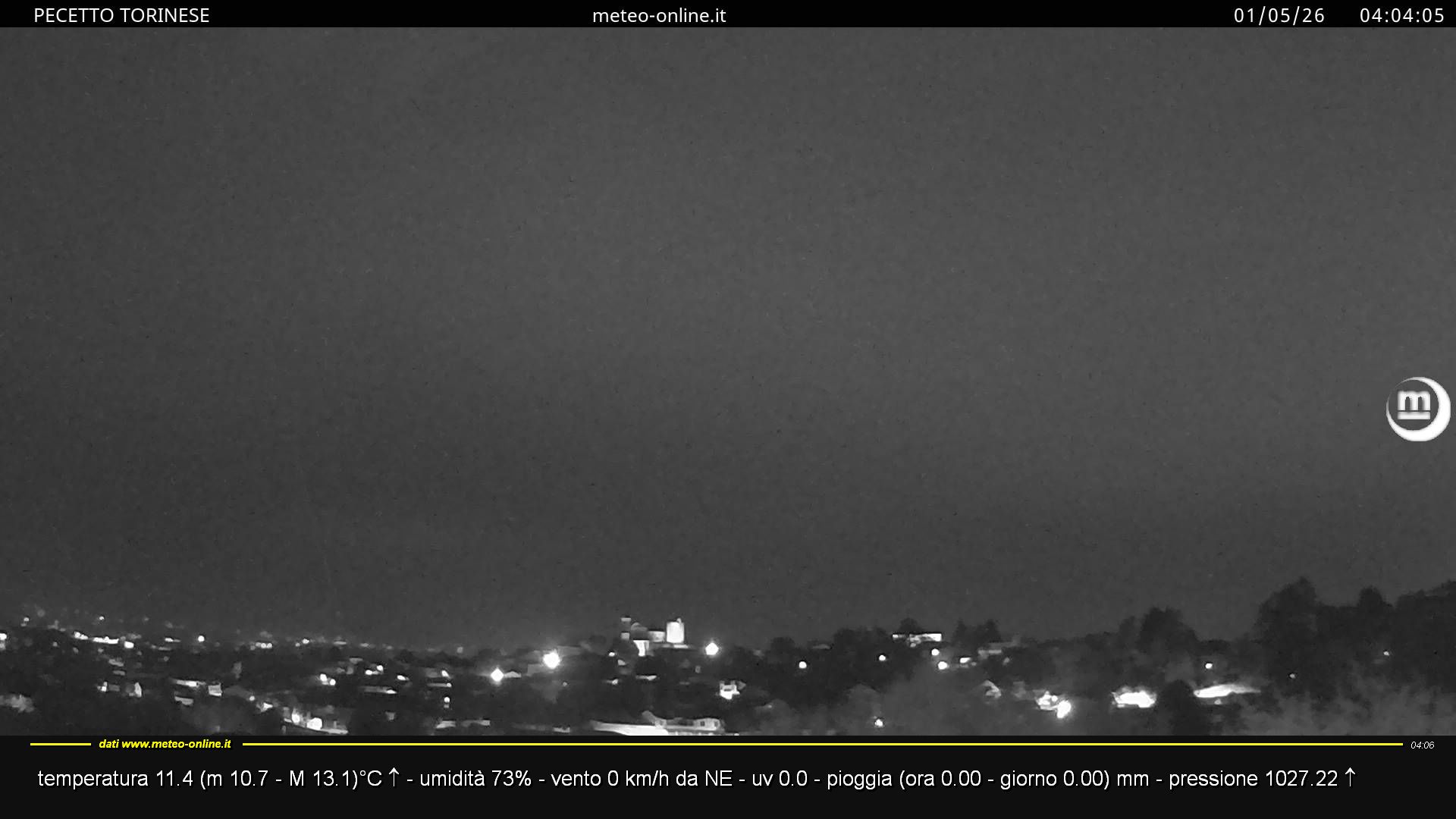immagine della webcam nei dintorni di Buttigliera d'Asti: webcam Pecetto Torinese