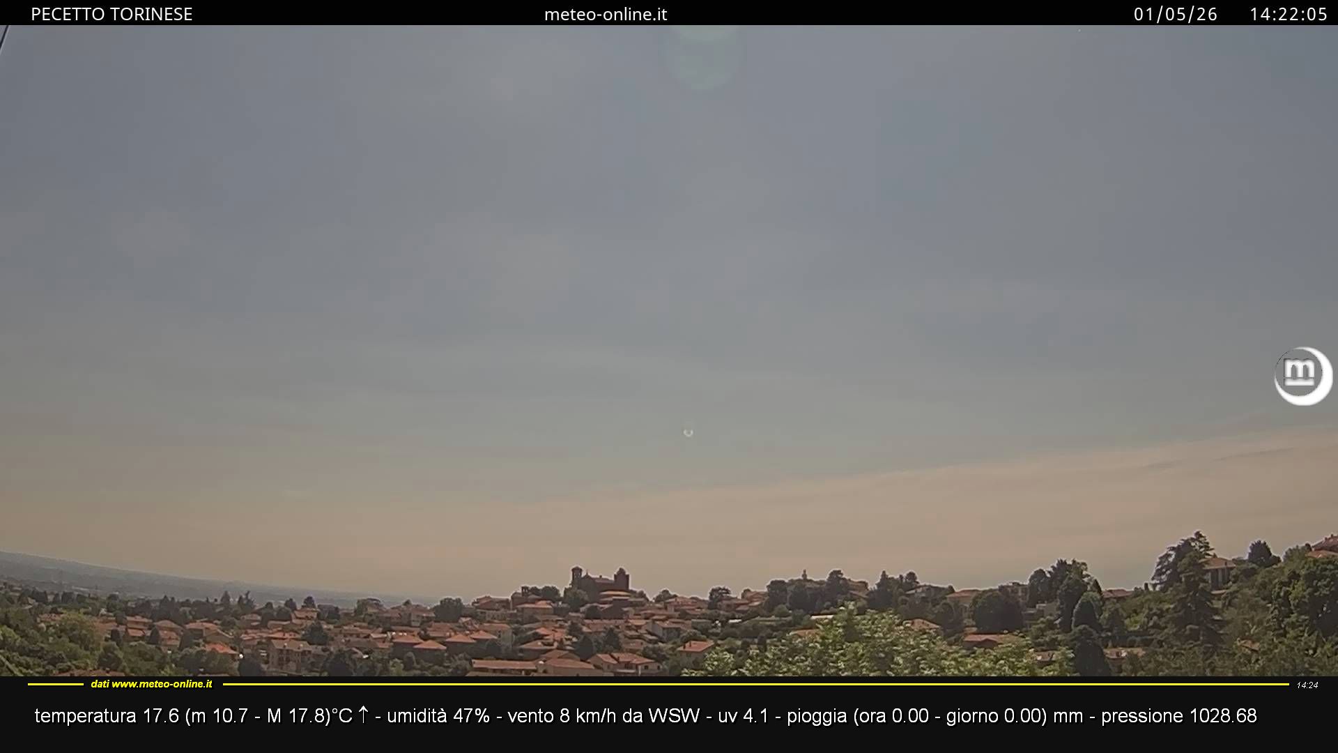 immagine della webcam nei dintorni di Rivalba: webcam Pecetto Torinese