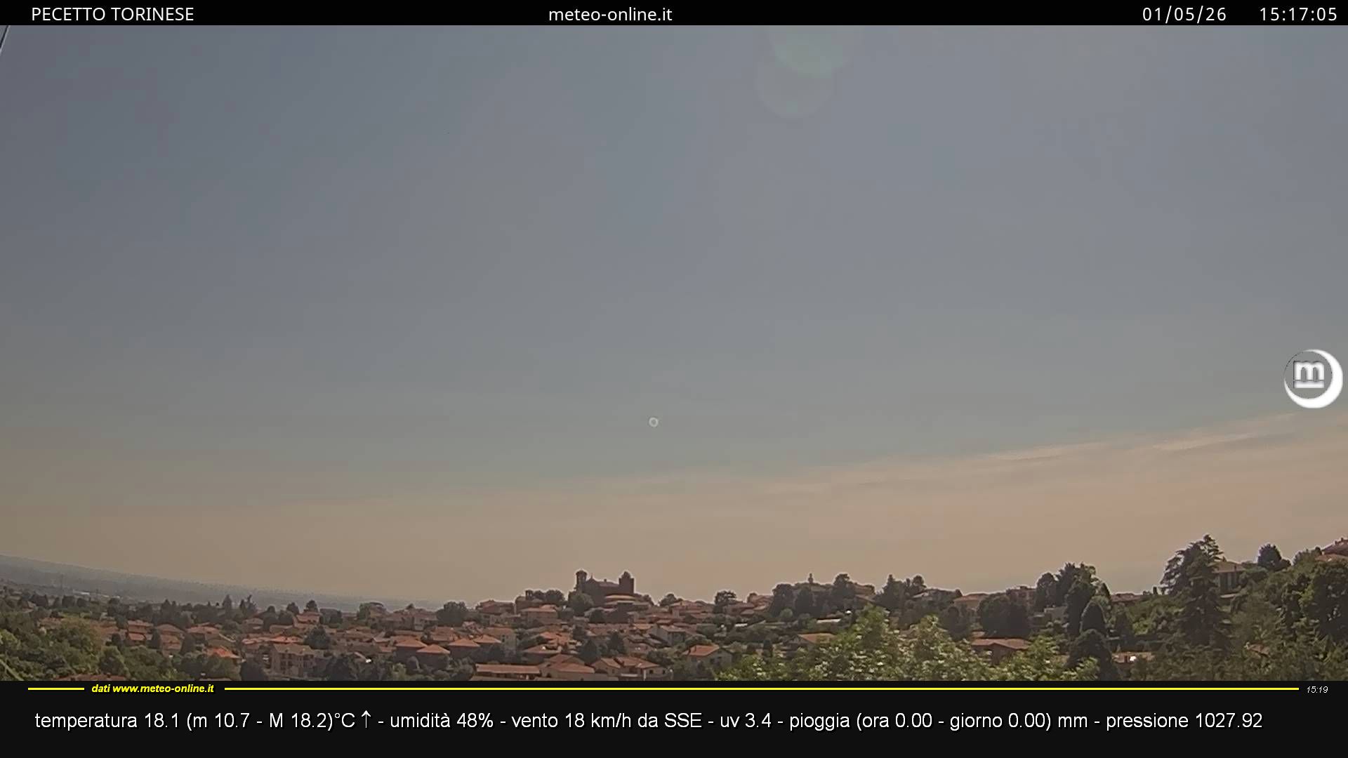 immagine della webcam nei dintorni di Torino: webcam Pecetto Torinese