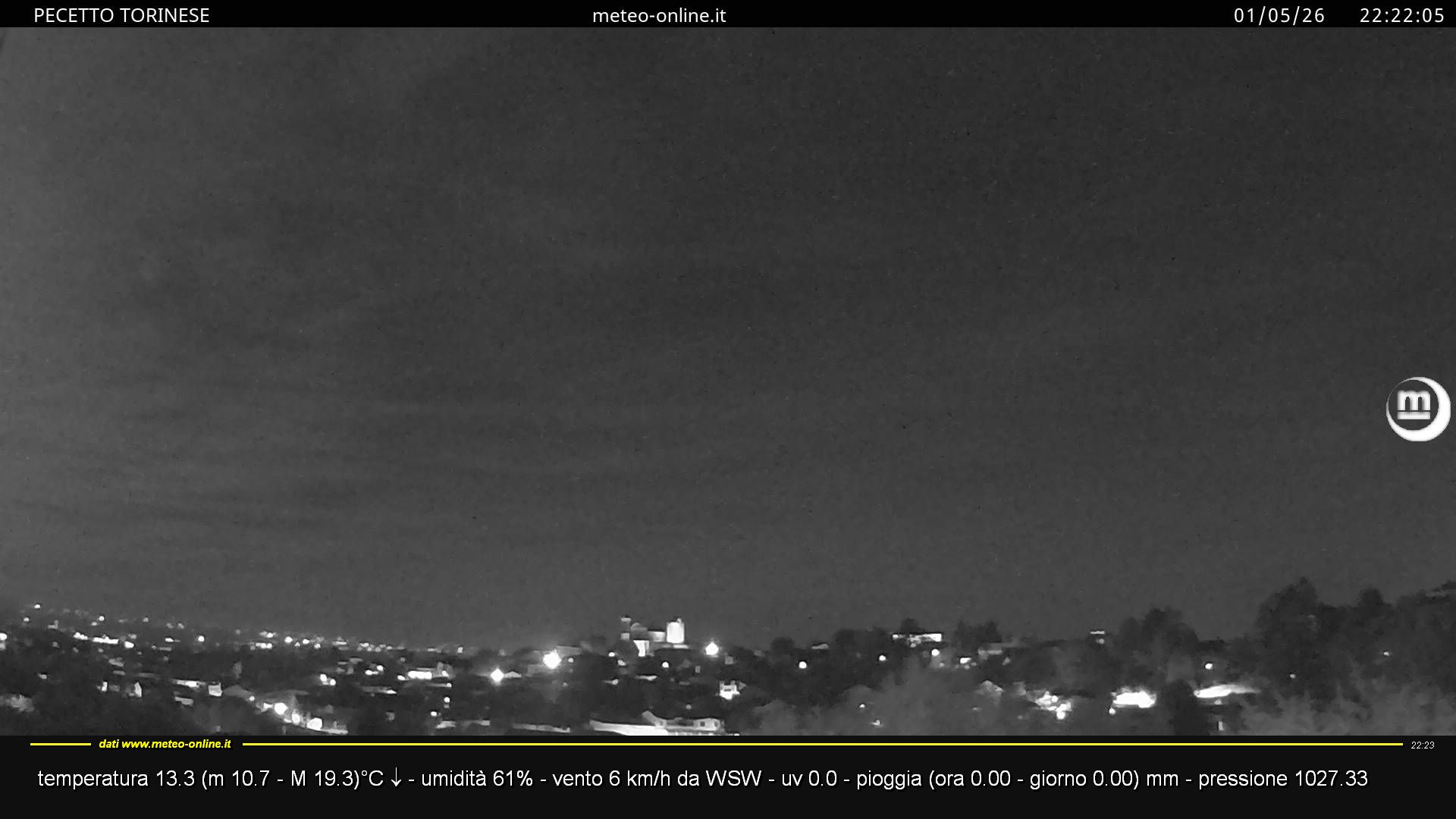 immagine della webcam nei dintorni di Torino Bric della Croce: webcam Pecetto Torinese
