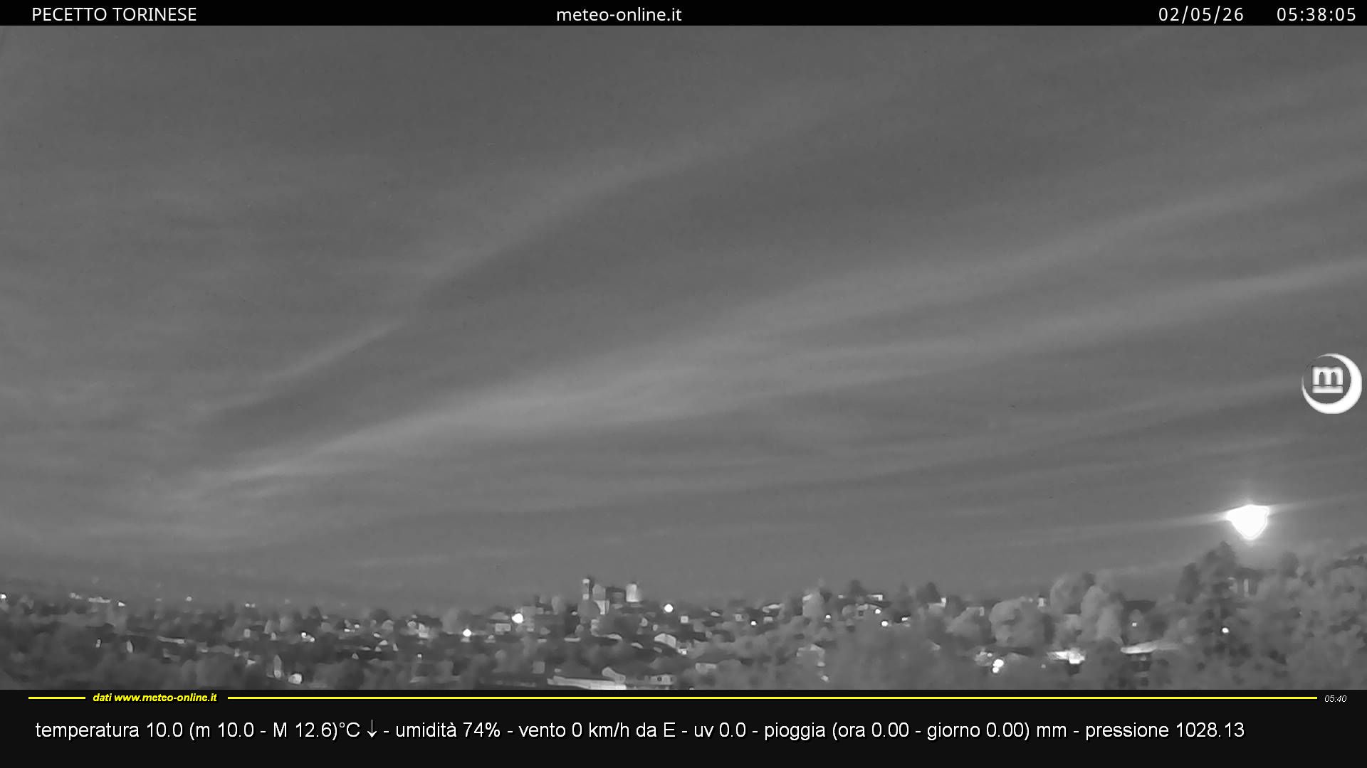 immagine della webcam nei dintorni di Piossasco: webcam Pecetto Torinese