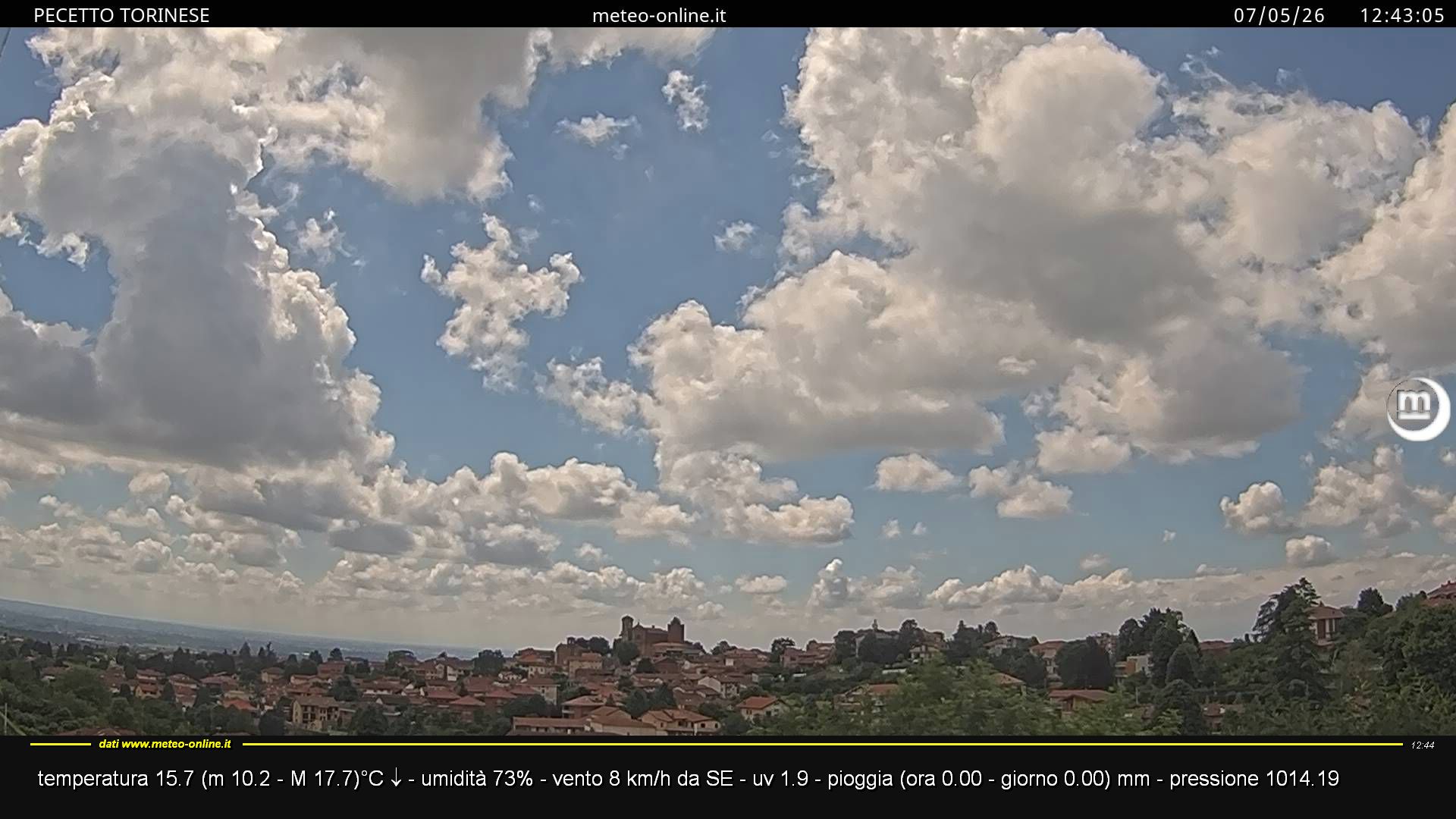immagine della webcam nei dintorni di Torino: webcam Pecetto Torinese