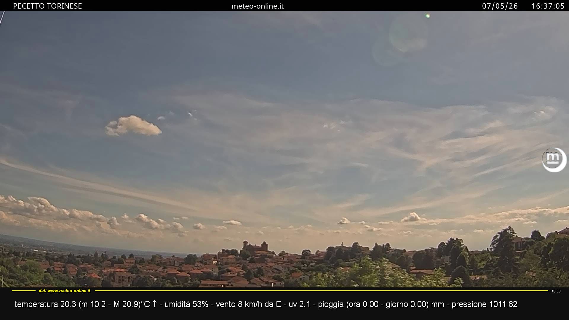 immagine della webcam nei dintorni di Torino: webcam Pecetto Torinese