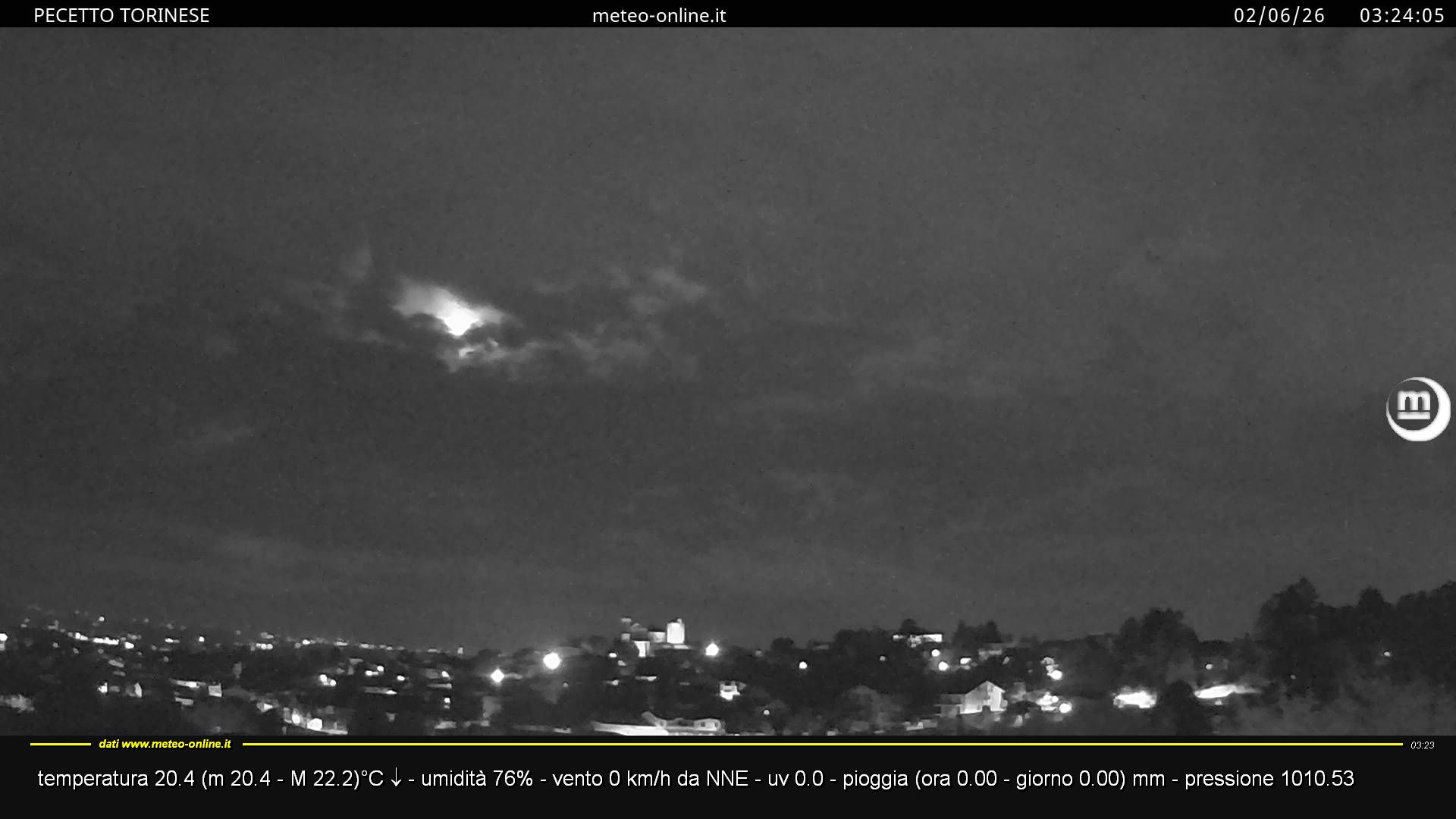 immagine della webcam nei dintorni di Grugliasco: webcam Pecetto Torinese