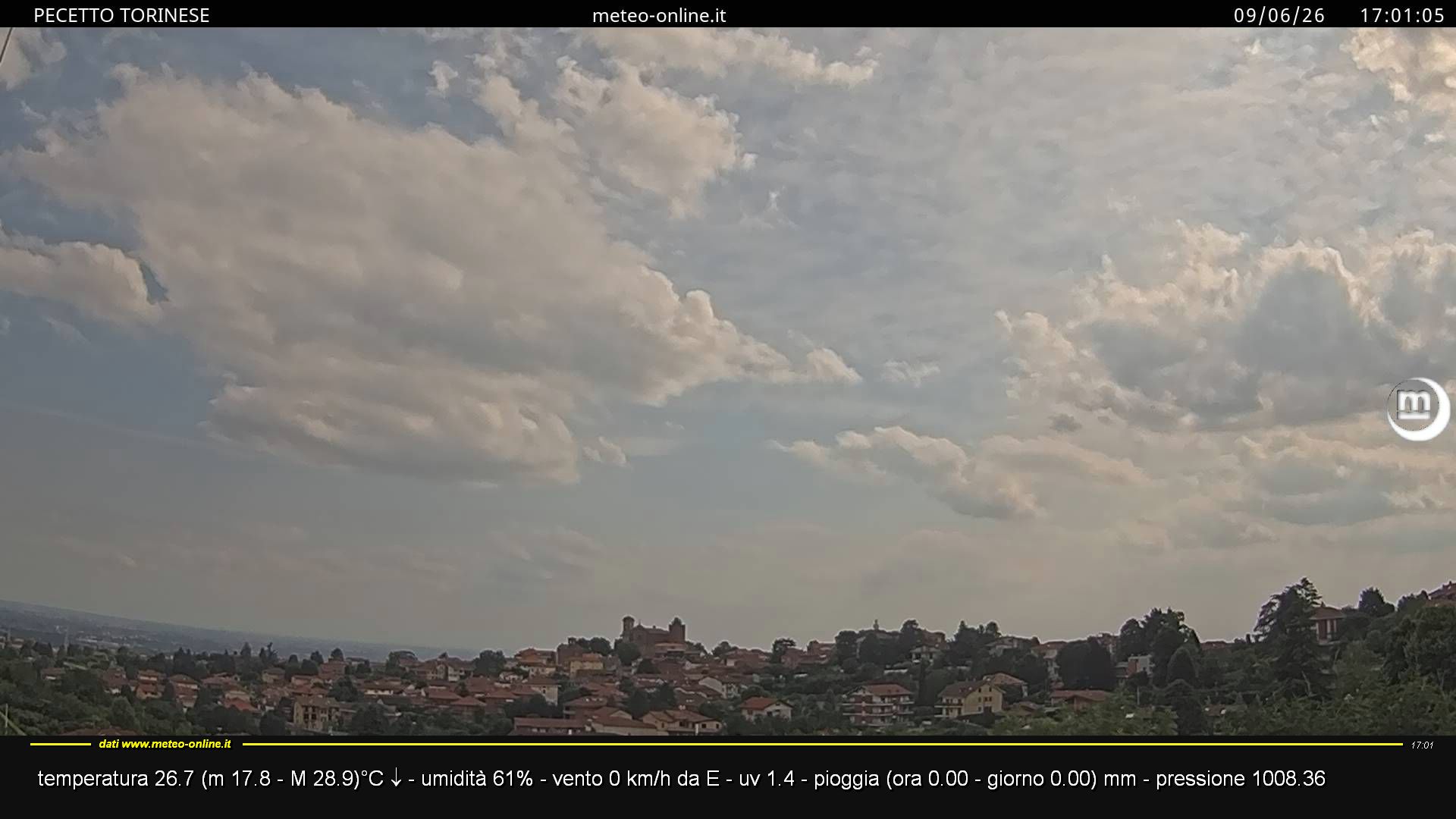 immagine della webcam nei dintorni di Torino: webcam Pecetto Torinese