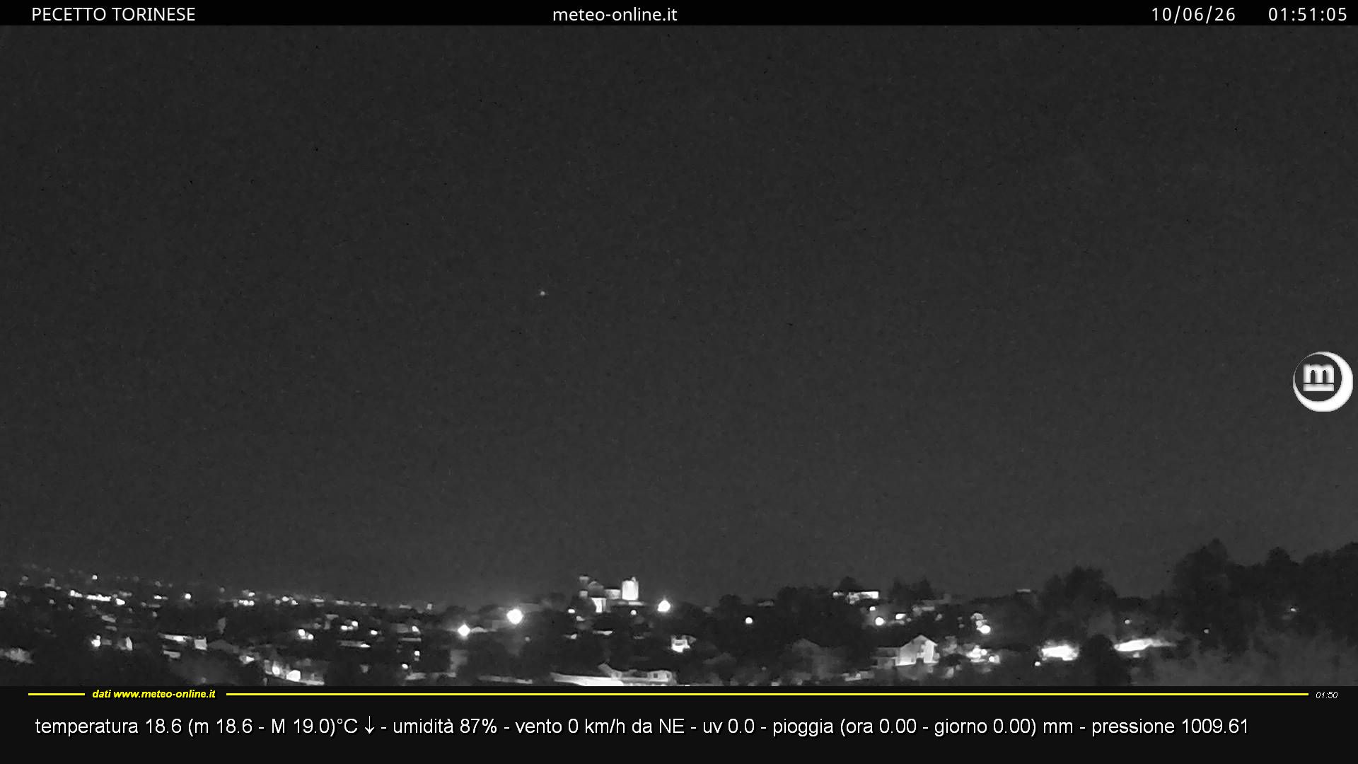 immagine della webcam nei dintorni di Nichelino: webcam Pecetto Torinese