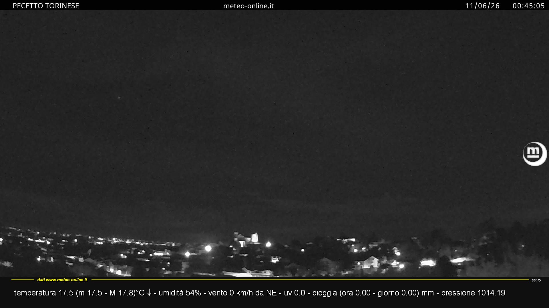 immagine della webcam nei dintorni di Torino Bric della Croce: webcam Pecetto Torinese