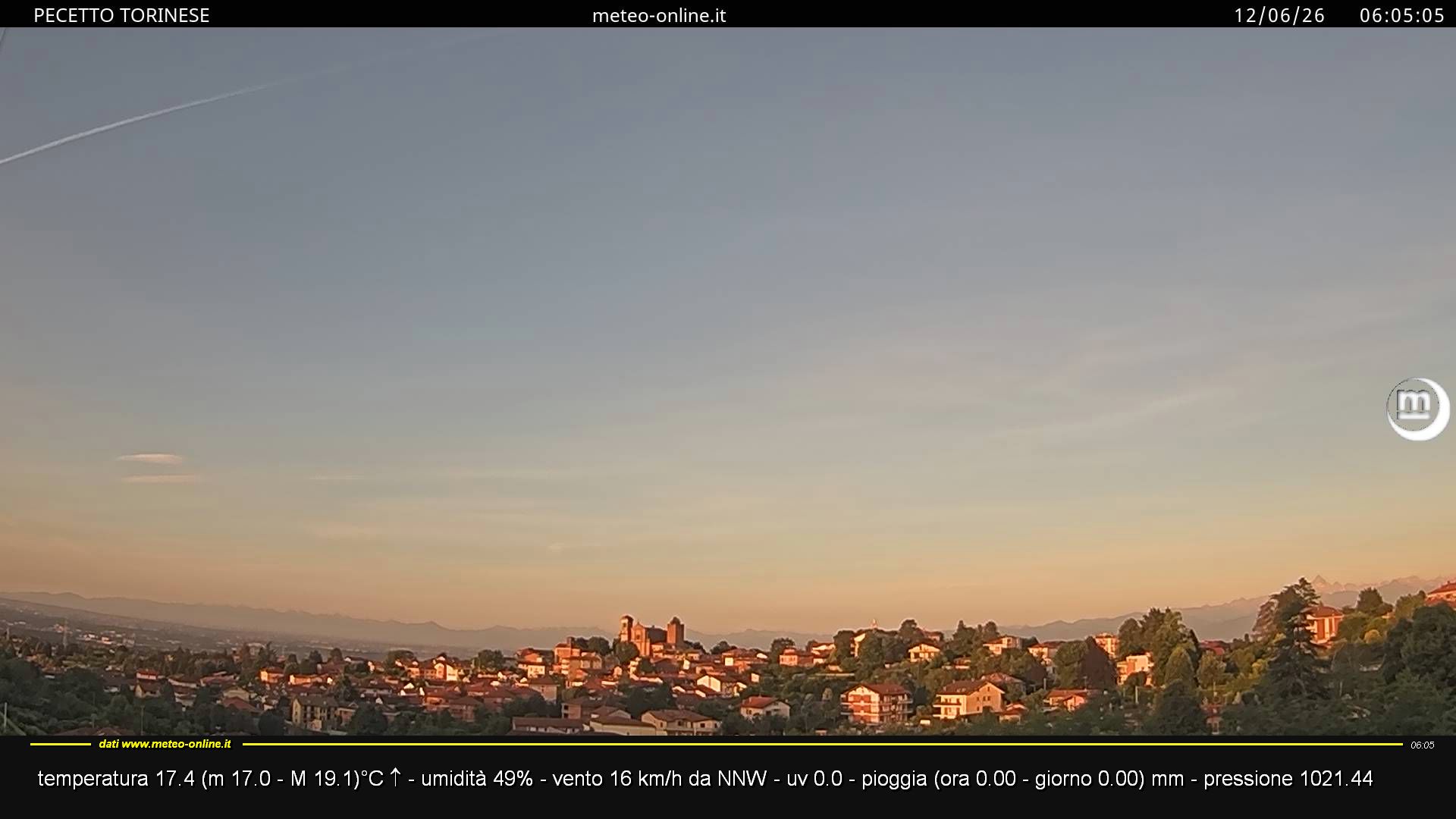 immagine della webcam nei dintorni di Rivoli: webcam Pecetto Torinese