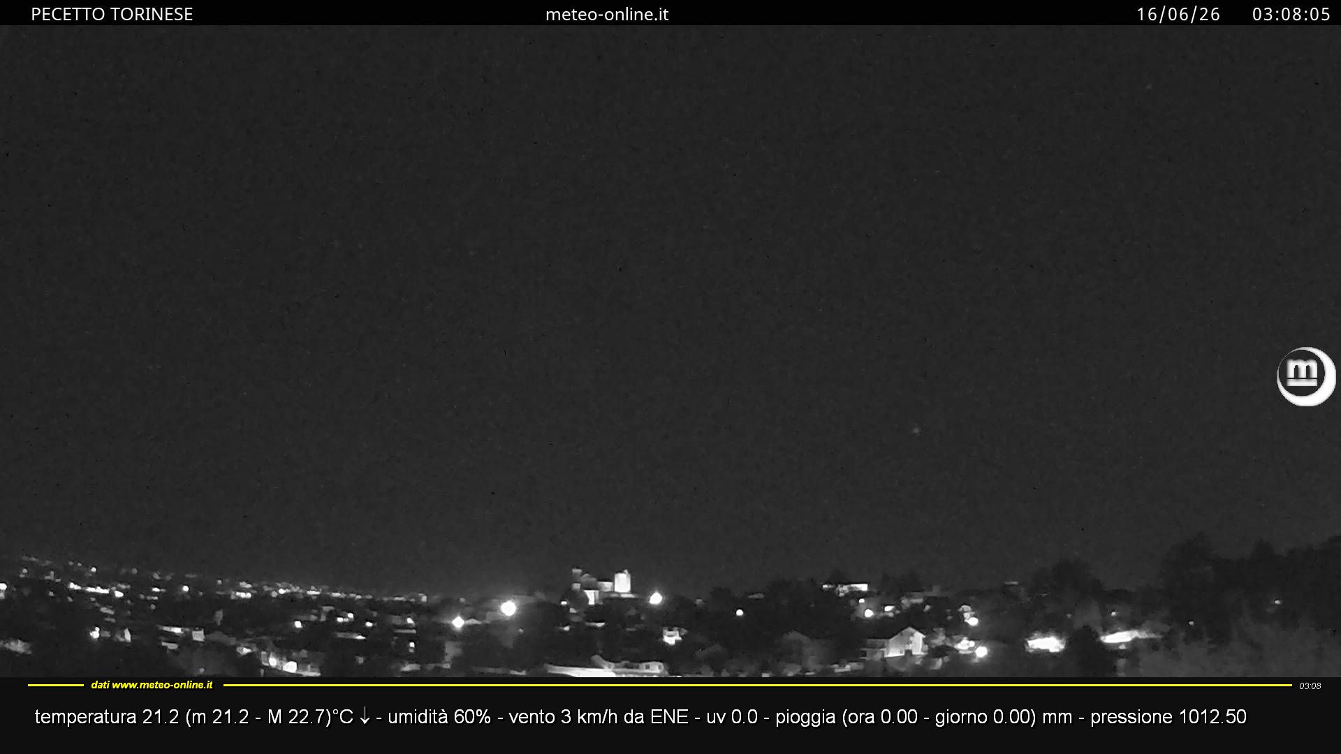 immagine della webcam nei dintorni di Baldissero Torinese: webcam Pecetto Torinese