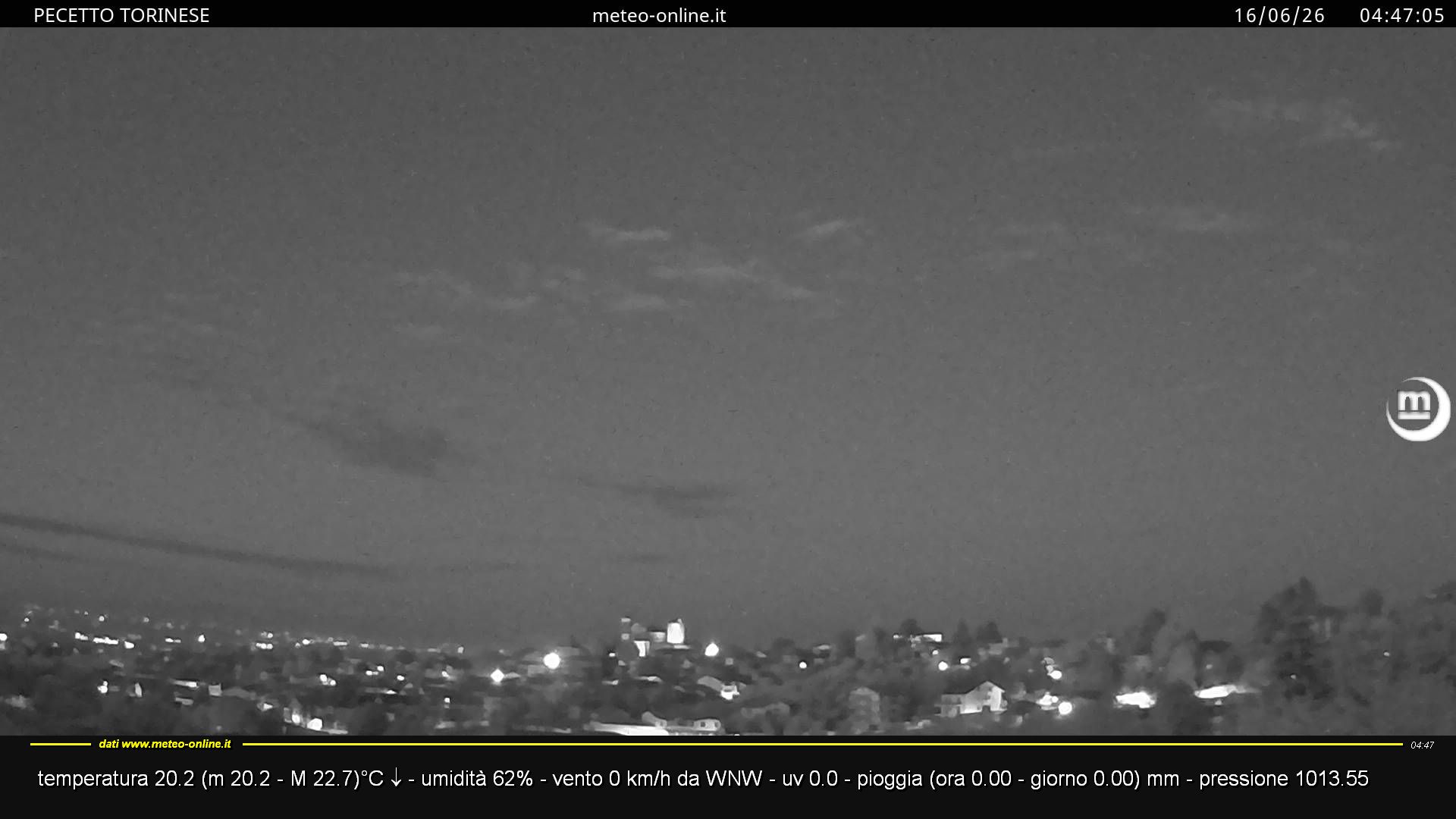 immagine della webcam nei dintorni di Baldissero Torinese: webcam Pecetto Torinese