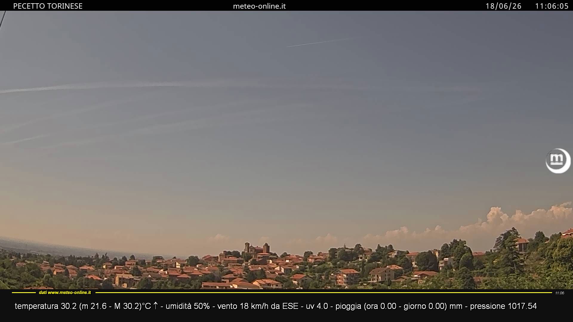 immagine della webcam nei dintorni di Rivalba: webcam Pecetto Torinese