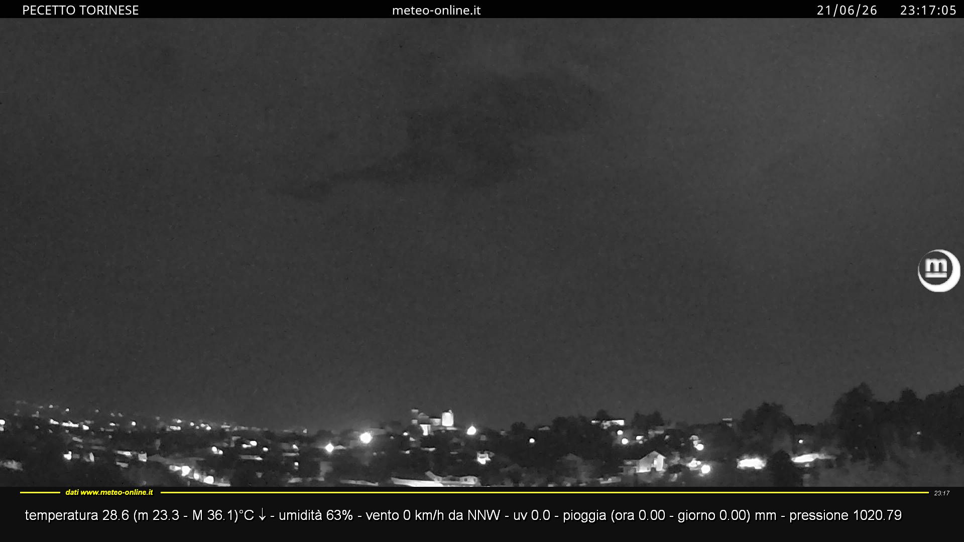 immagine della webcam nei dintorni di Nichelino: webcam Pecetto Torinese
