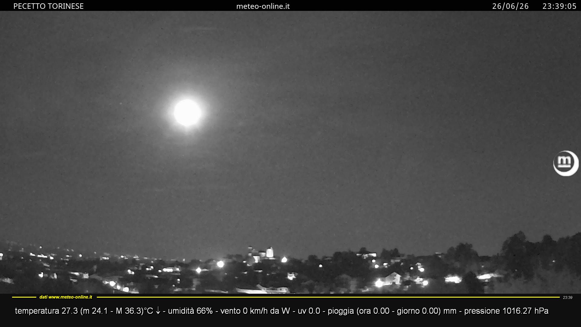 immagine della webcam nei dintorni di Torino Bric della Croce: webcam Pecetto Torinese