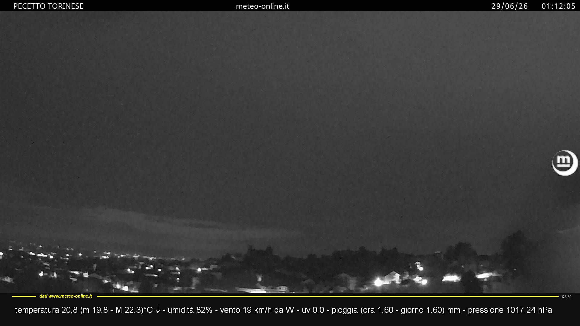 immagine della webcam nei dintorni di Carmagnola: webcam Pecetto Torinese