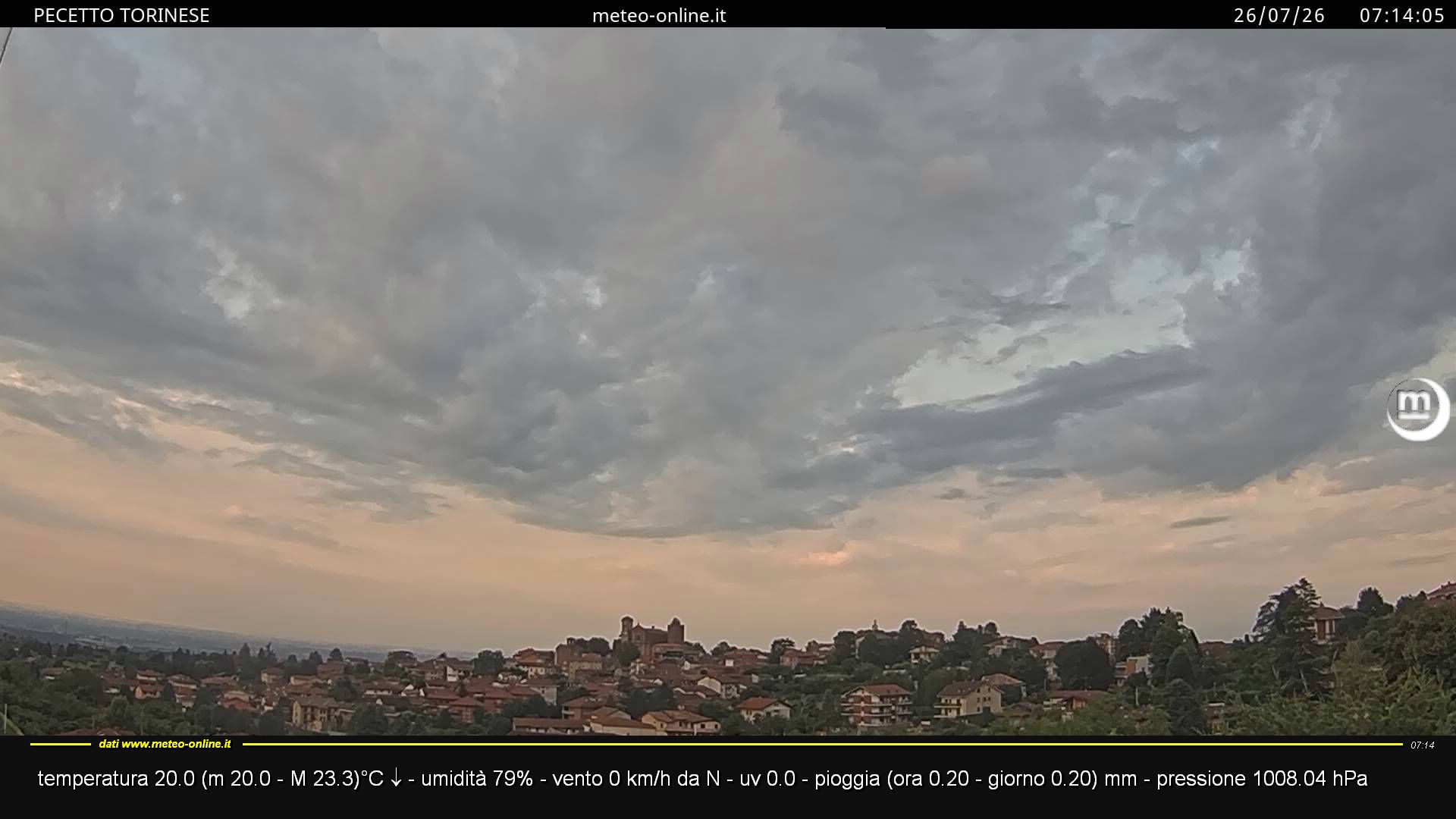 immagine della webcam nei dintorni di Torino: webcam Pecetto Torinese